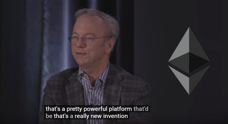 Az ex-Google vezér szerint nagy lehetőségek rejlenek az ethereumban Az ex-Google vezér szerint nagy lehetőségek rejlenek az ethereumban