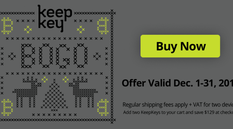 Karácsonyi egyet fizetsz kettőt kapsz akció a Keepkey hardver tárcánál