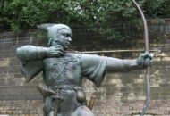 Fehér kalapos hackerek visszatérítettek 100 000 dollárnyi ETC-t | kép: Robin Hood szobor, Nottingham