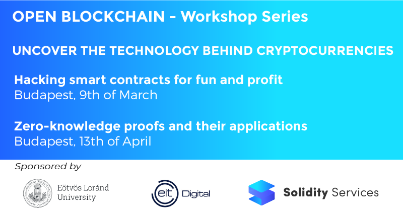 Ingyenes blockchain tanfolyamokat szervez Budapesten az Open Blockchain Workshop Series