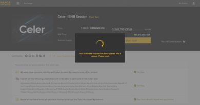 Binance Launchpad ICO crowdfunding platform: 17 perc alatt 4 millió USD