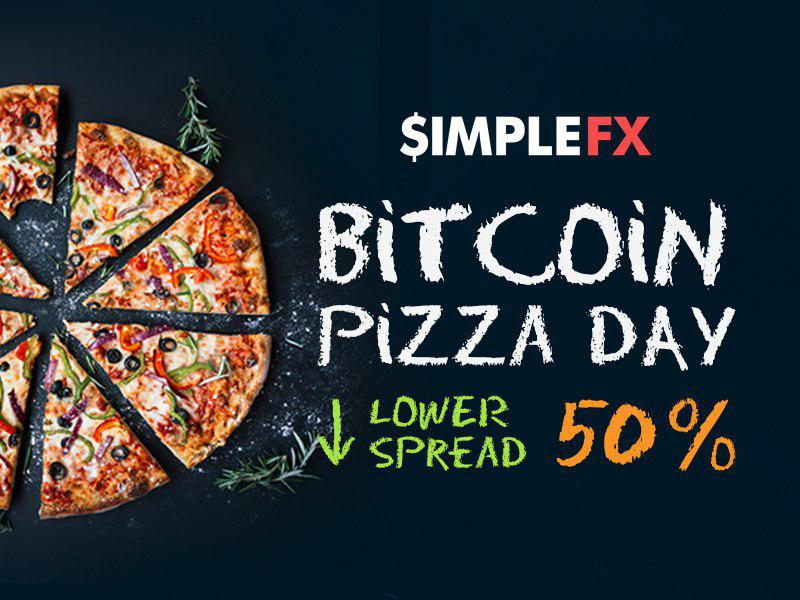 SimpleFX Bitcoin Pizza Napja