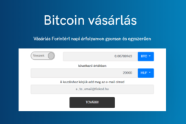 Bitcoin vásárlás egyszerűen, regisztráció nélkül