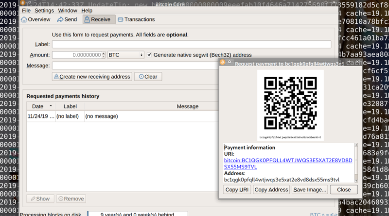 Kijött a Bitcoin Core Wallet 0.19.0.1-es verziója, új Bitcoin tárcacím formátummal