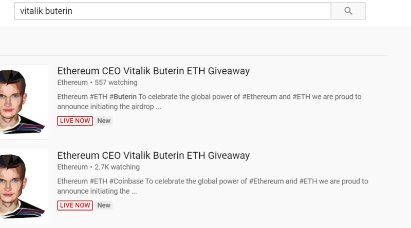 A YouTube elismerte, hibázott a kriptós vloggerek tartalmainak letiltásával, közben egy Ethereum átverés fut rajta