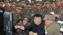 észak-korea bölcs vezér kim dzsong un számítógép