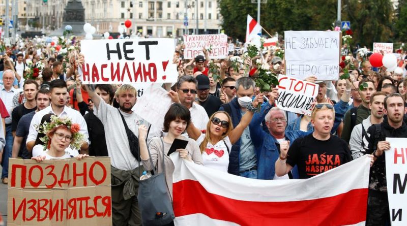 fehérorosz tüntetések
