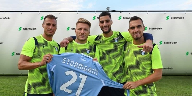 A Lazio olasz futballklub szponzora egy kriptotőzsde lett