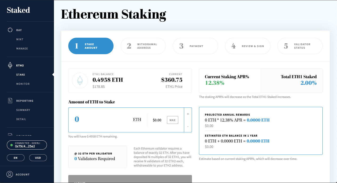 staking