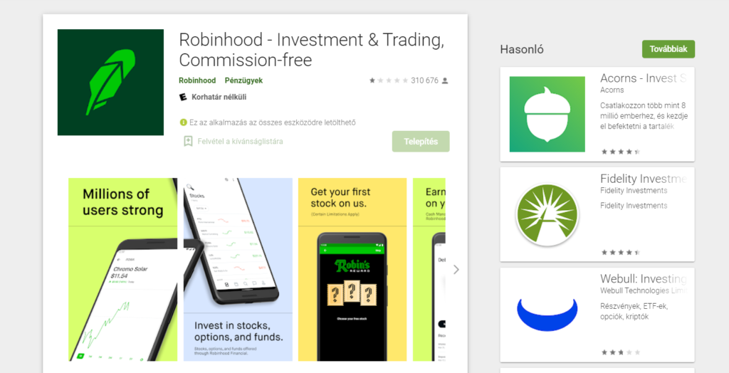 Robinhood értékelés