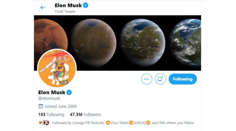Musk bitcoinra módosította a Twitter profil képét – találd ki mit csinált az árfolyam?!