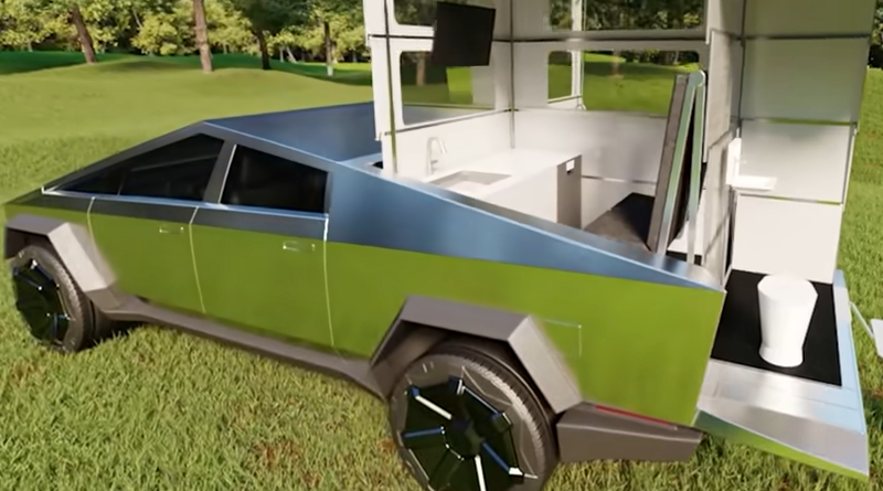 Lakókocsi Cybertruck-hoz – még nem is gyártják, már rengeteg az előrendelés