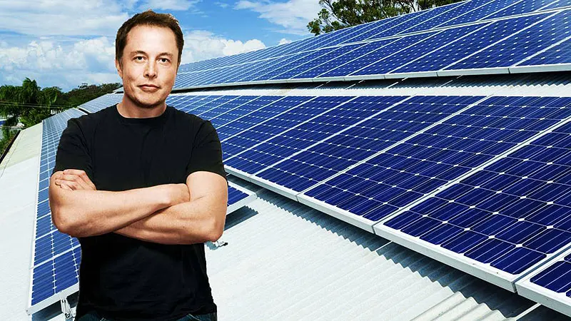 Elon Musk napelemes tető