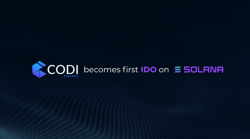 A CODI Finance Solana DeFi ökoszisztéma IDO-t jelentett be