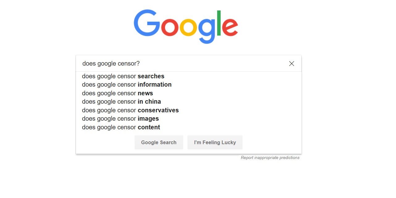 Google cenzúra