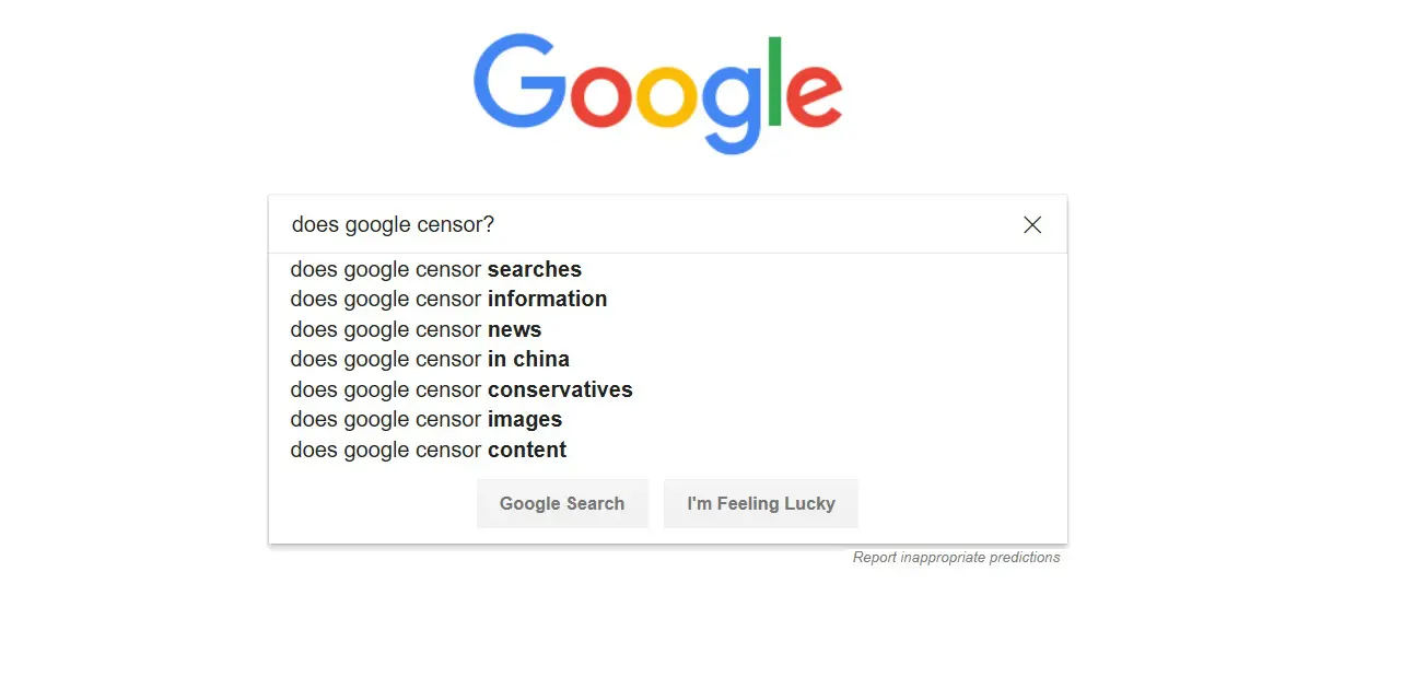 Google cenzúra