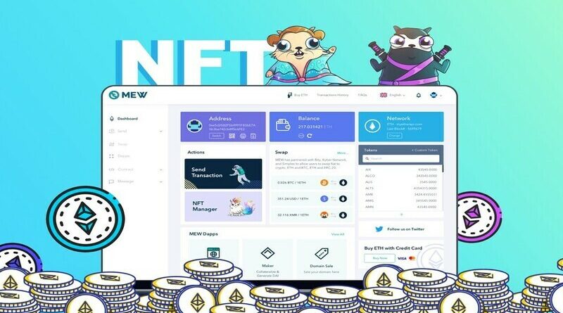 Saját NFT tárgyakkal jön a MyEtherWallet
