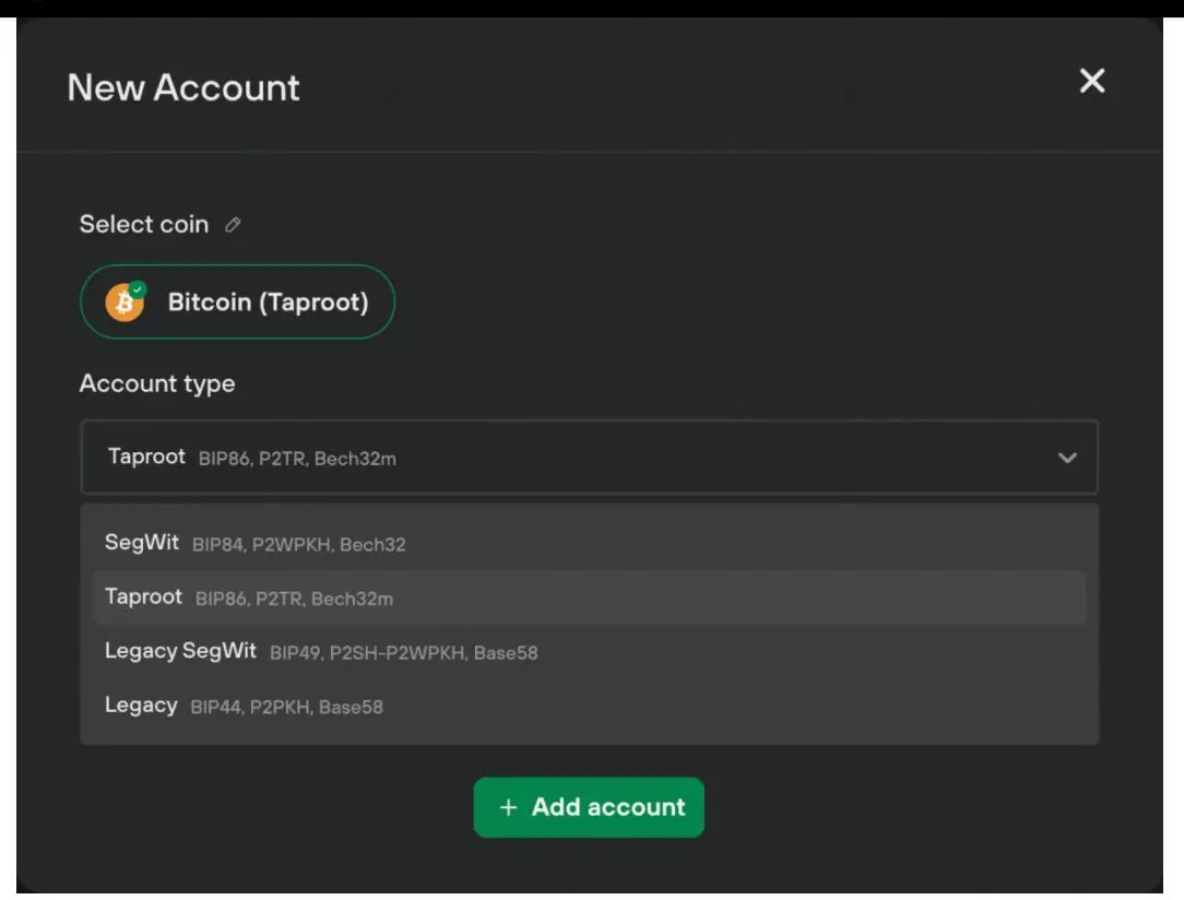 Trezor Taproot