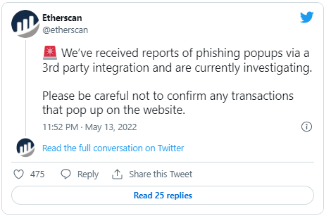 Etherscan, adataggregátor