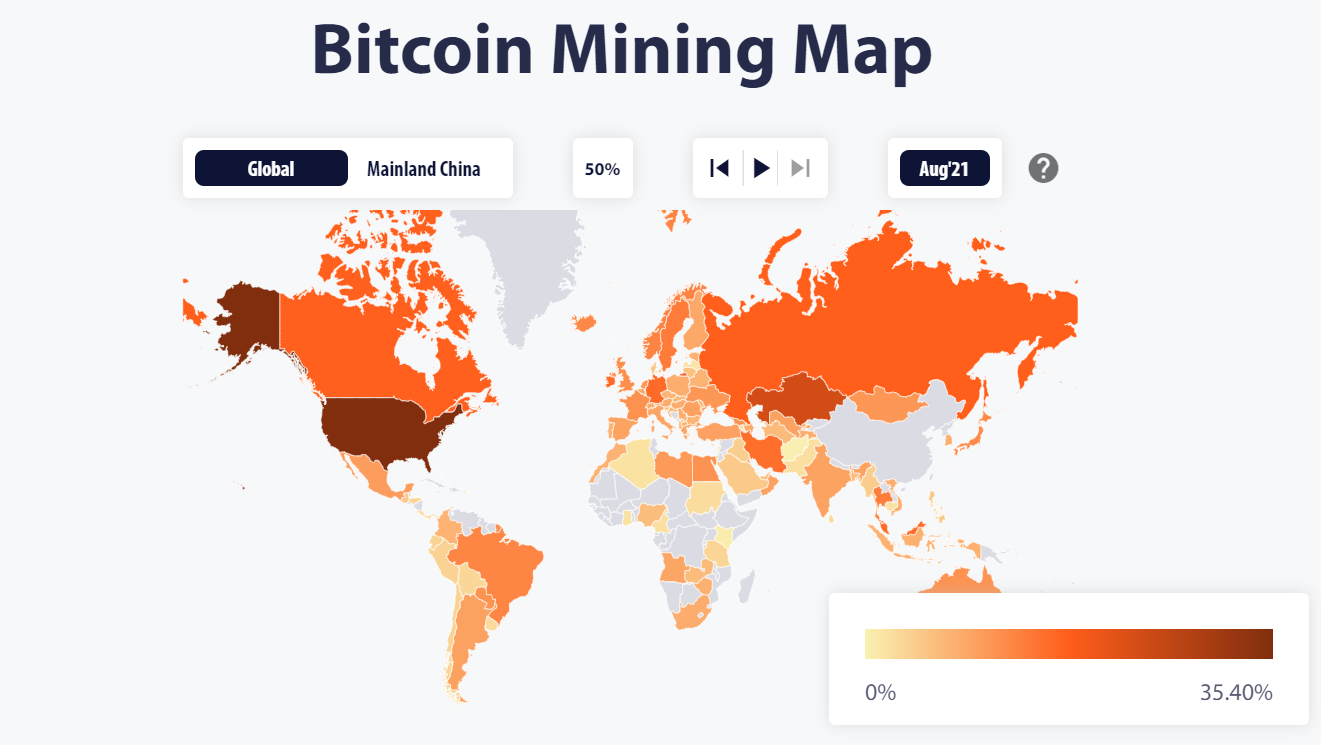 bitcoin bányászat eloszlása