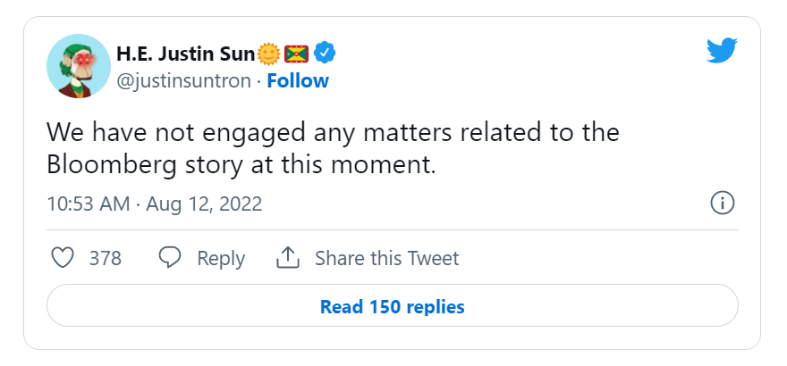Justin Sun twitter