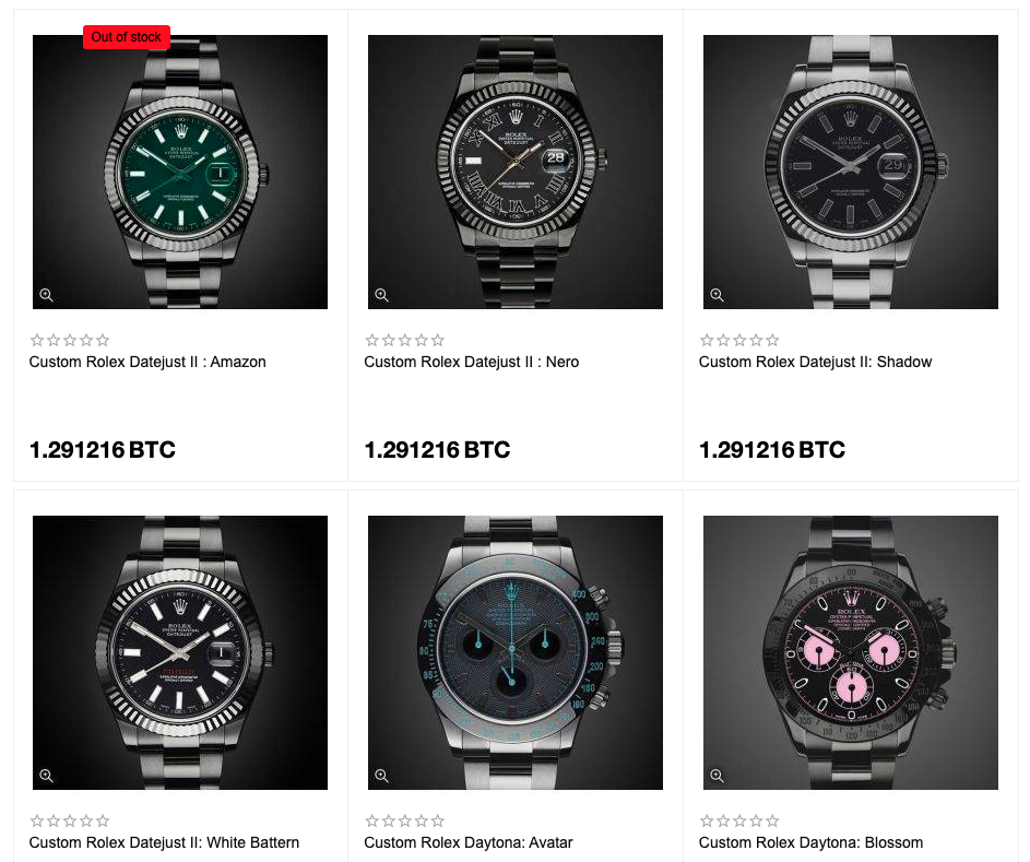 rolex vasarlas bitcoinnal crypto emporium