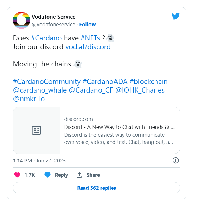 Vodafone NFT