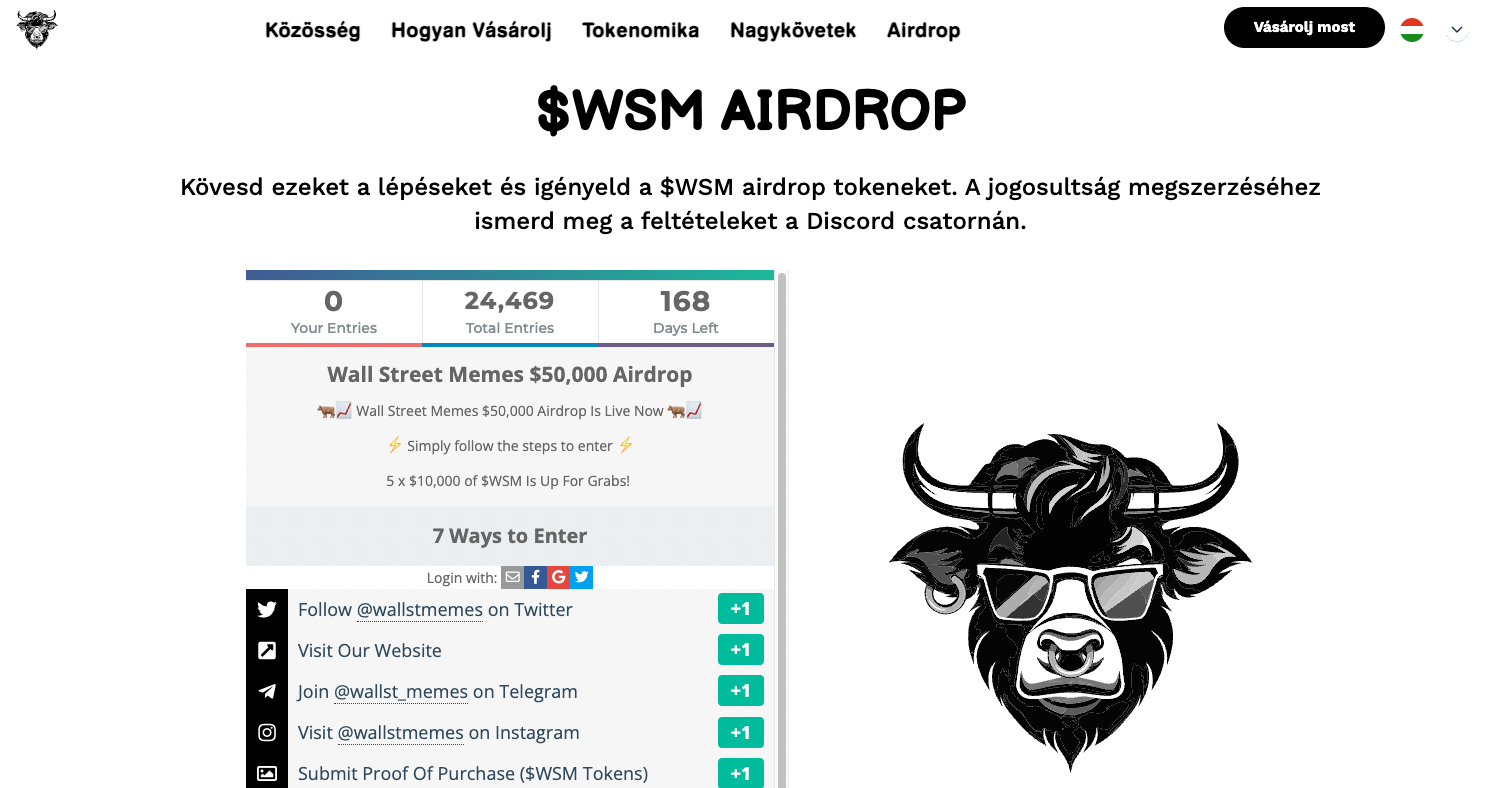 wall street memes airdrop