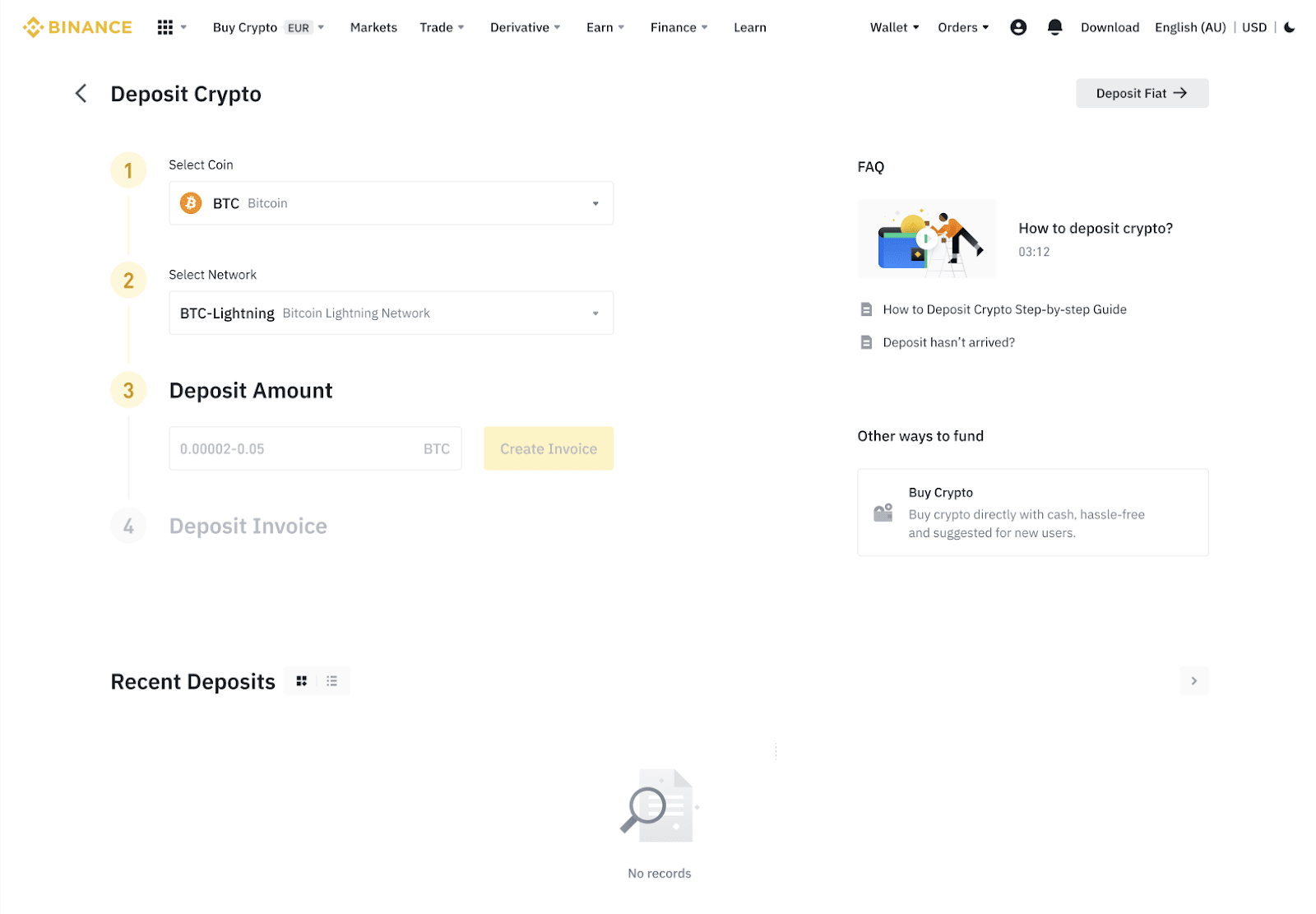 Binance Lightning network befizetés