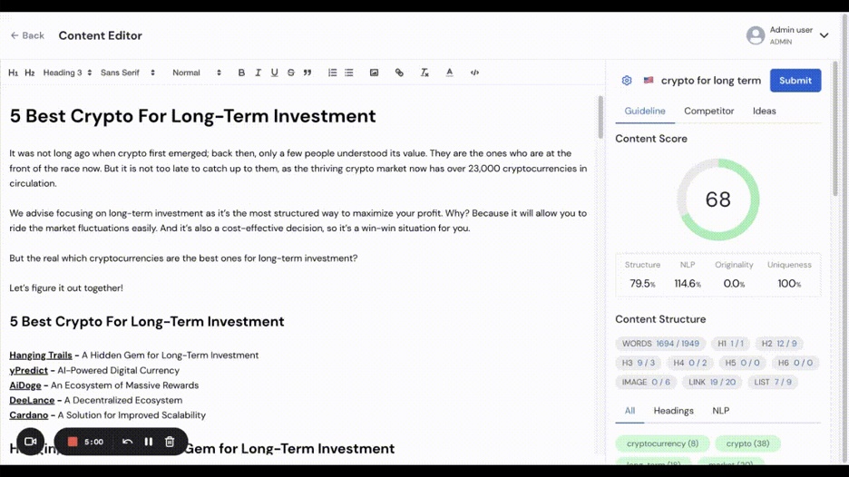 writeminge-ypredict-interface
