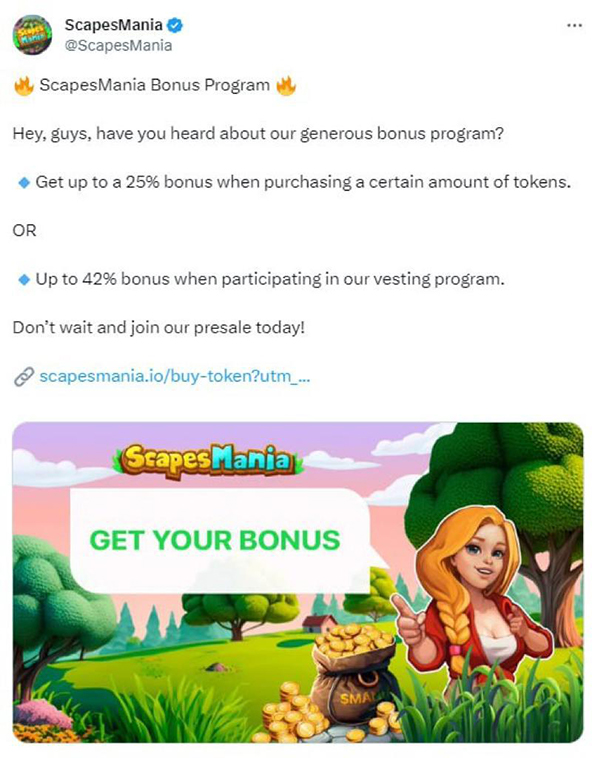 Scapesmania bónusz program