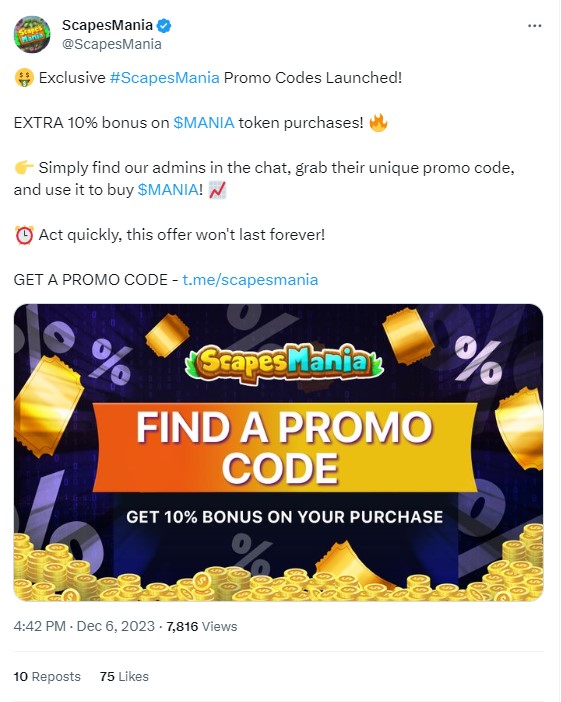 Twitter promo