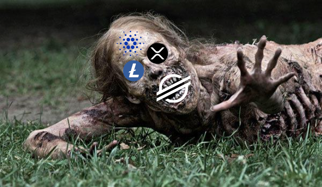 Ripple, Cardano, Litecoin – kriptozombik, amik még évekig köztünk fognak kóborolni