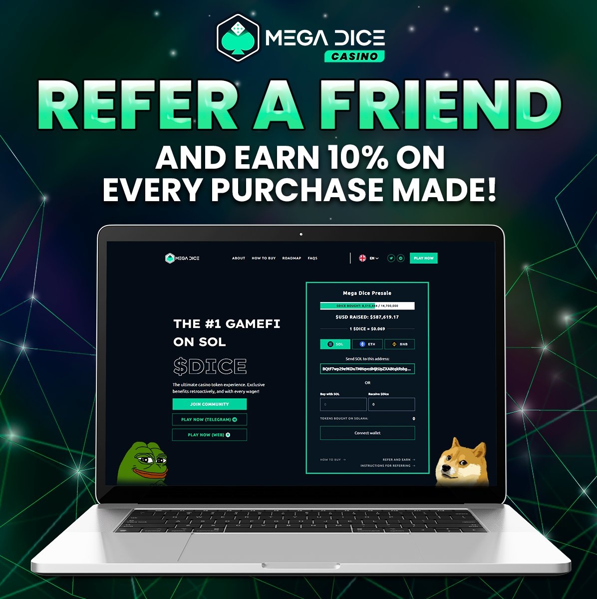 Mega Dice ajánlói program