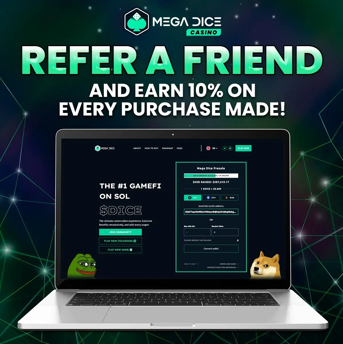 Mega Dice ajánlói program
