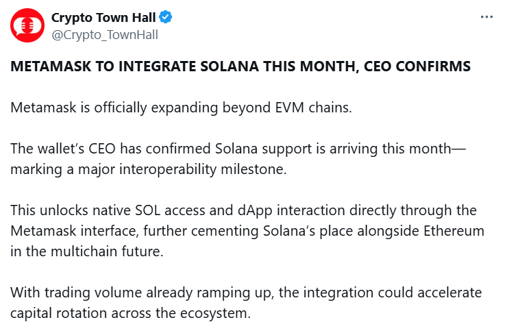 MetaMask Solana