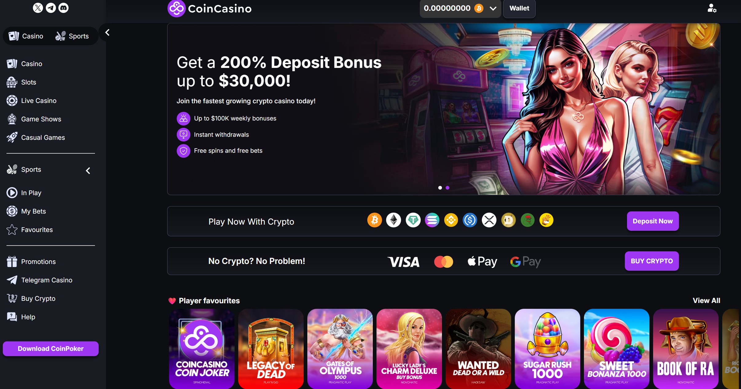 CoinPoker legjobb kripto pókeroldalak