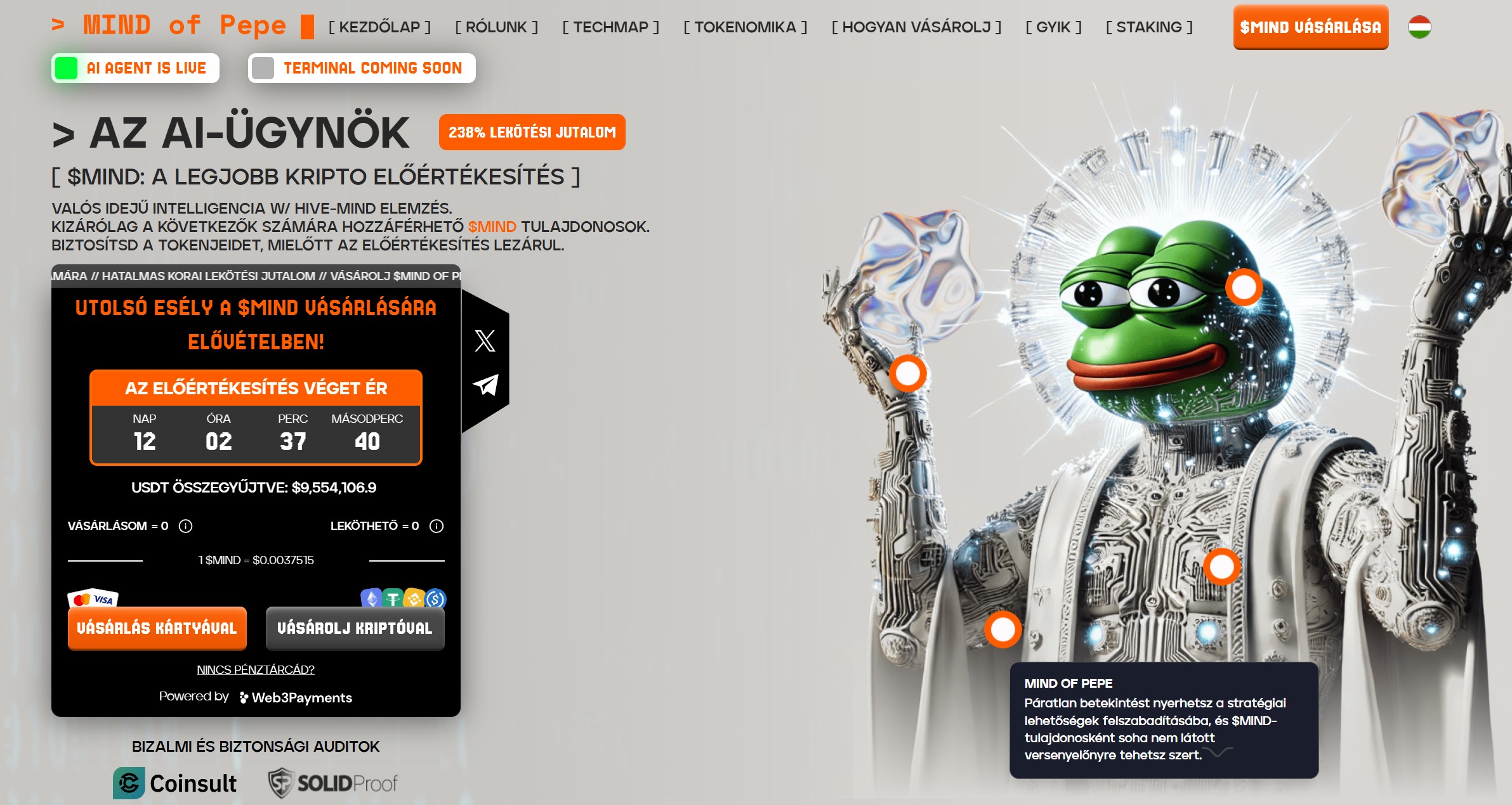 MIND of Pepe előértékesítés