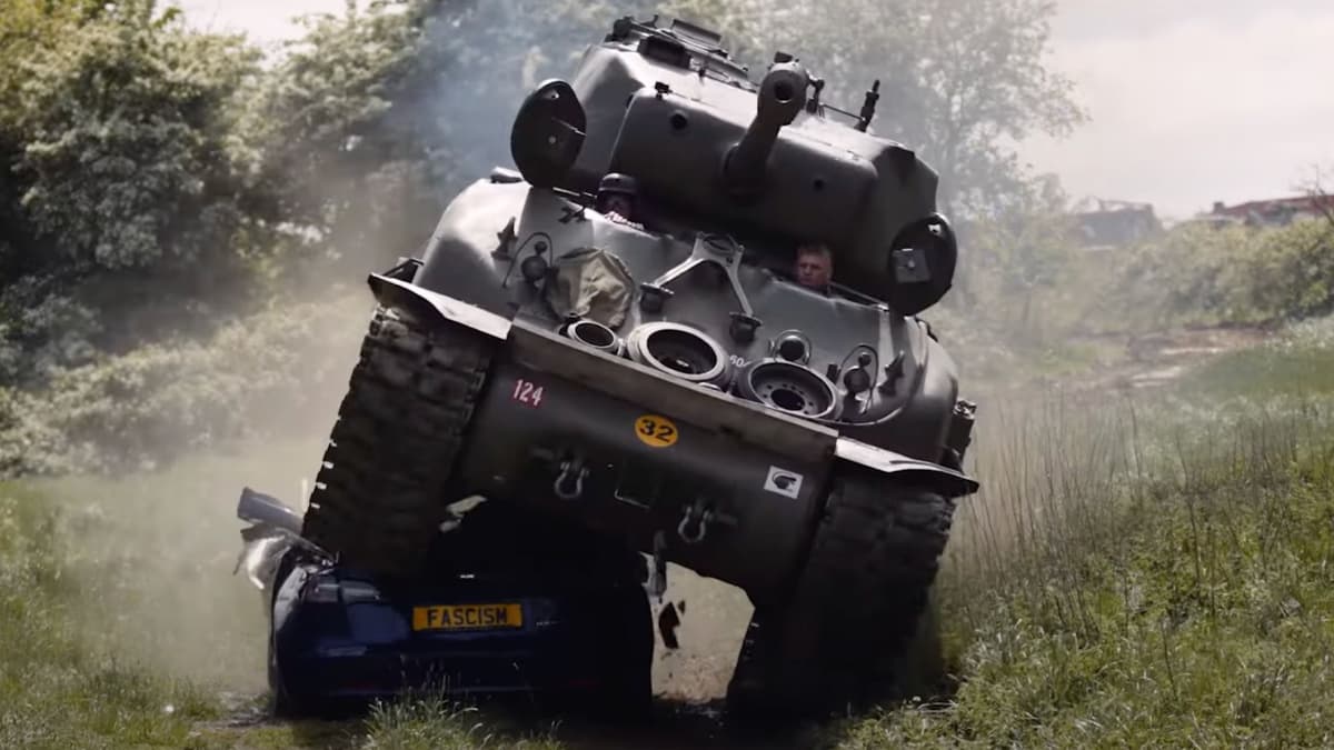 Sherman tank Tesla