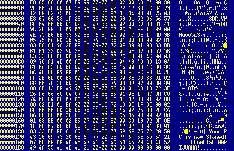 vírus screenshot