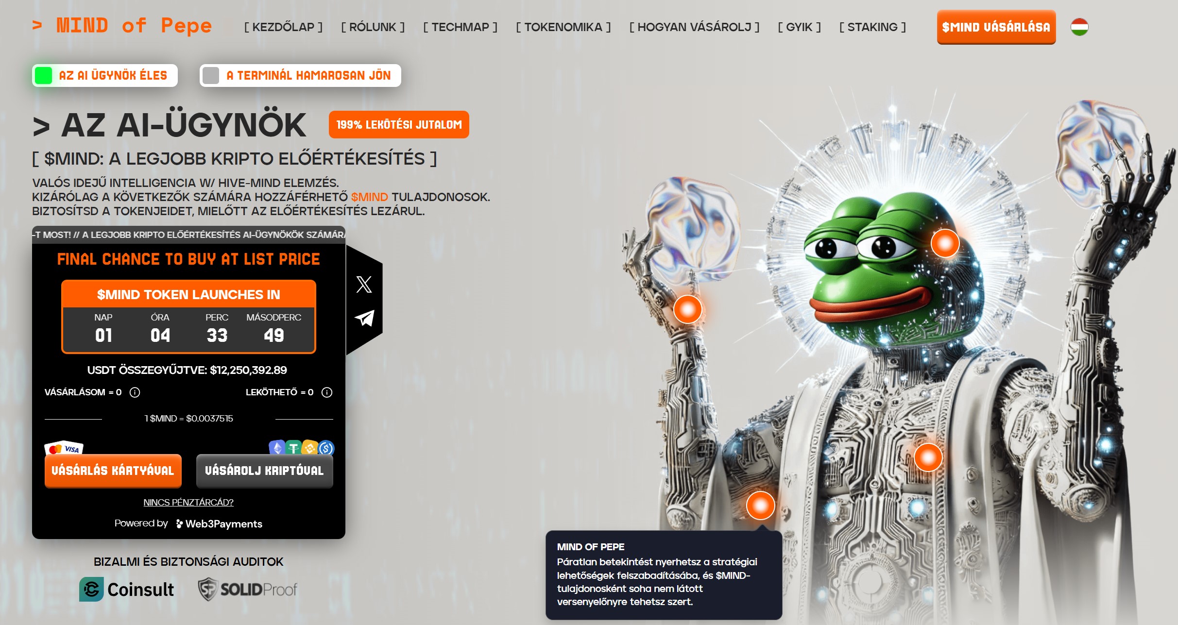 MIND of Pepe előértékesítés