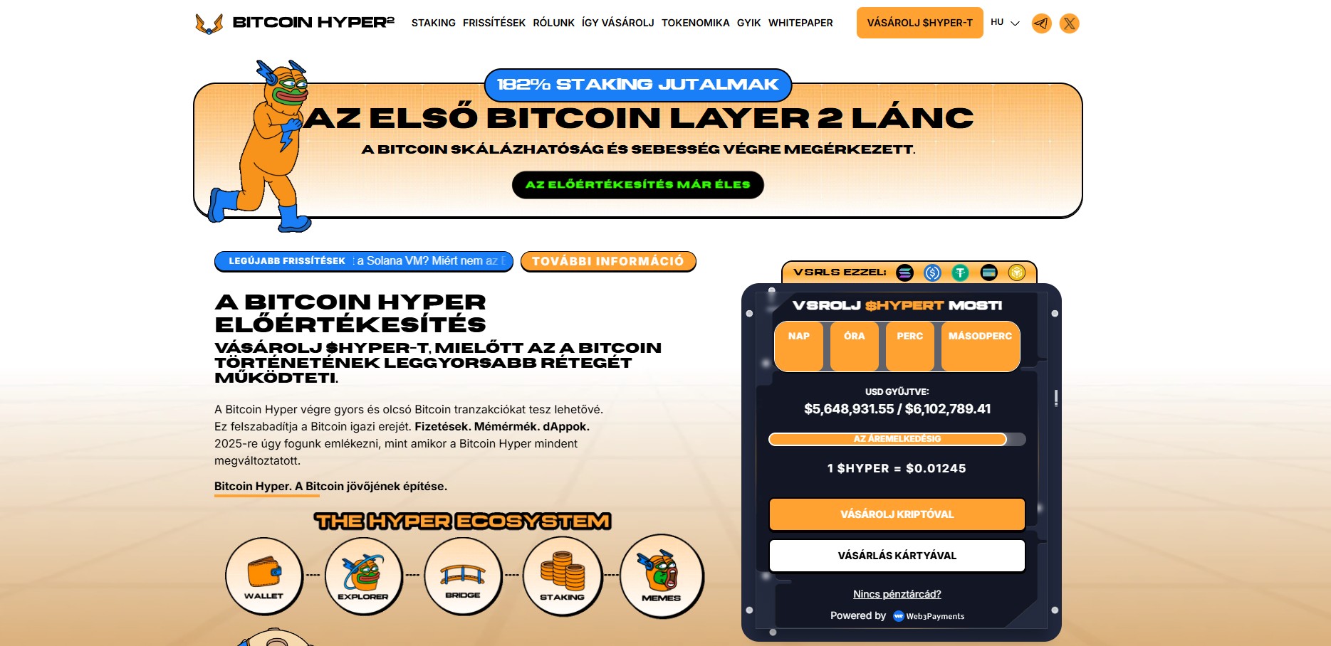 Bitcoin hyper előértékesítés