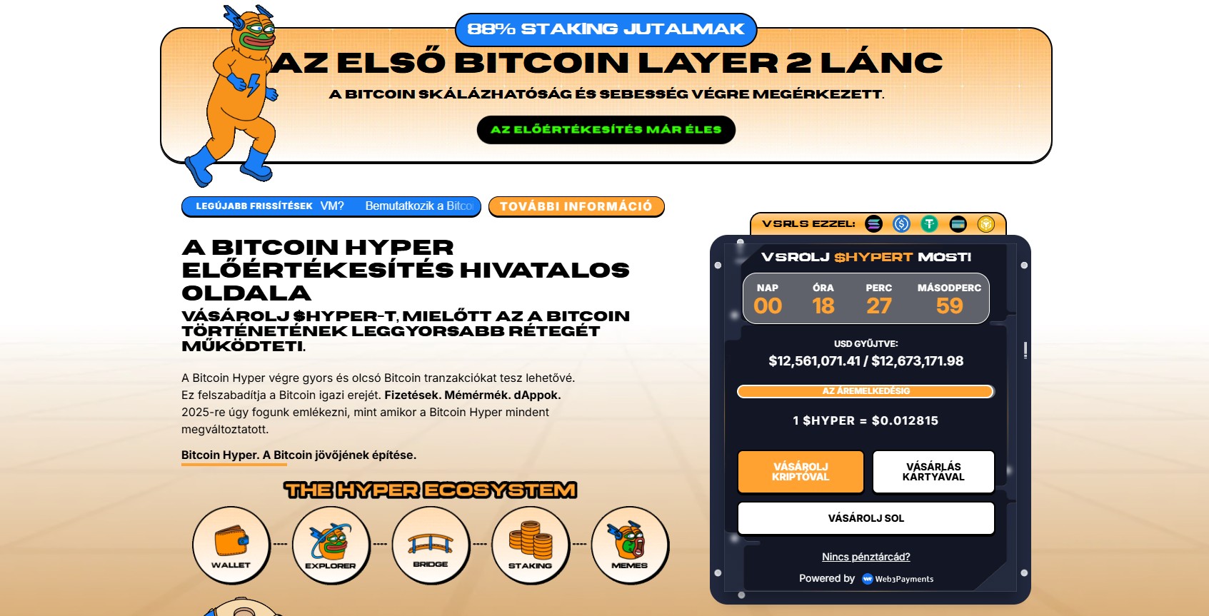Bitcoin Hyper előértékesítés