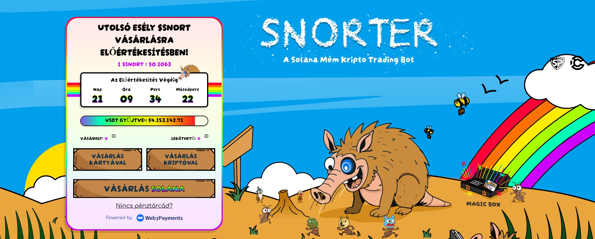 Snorter presale