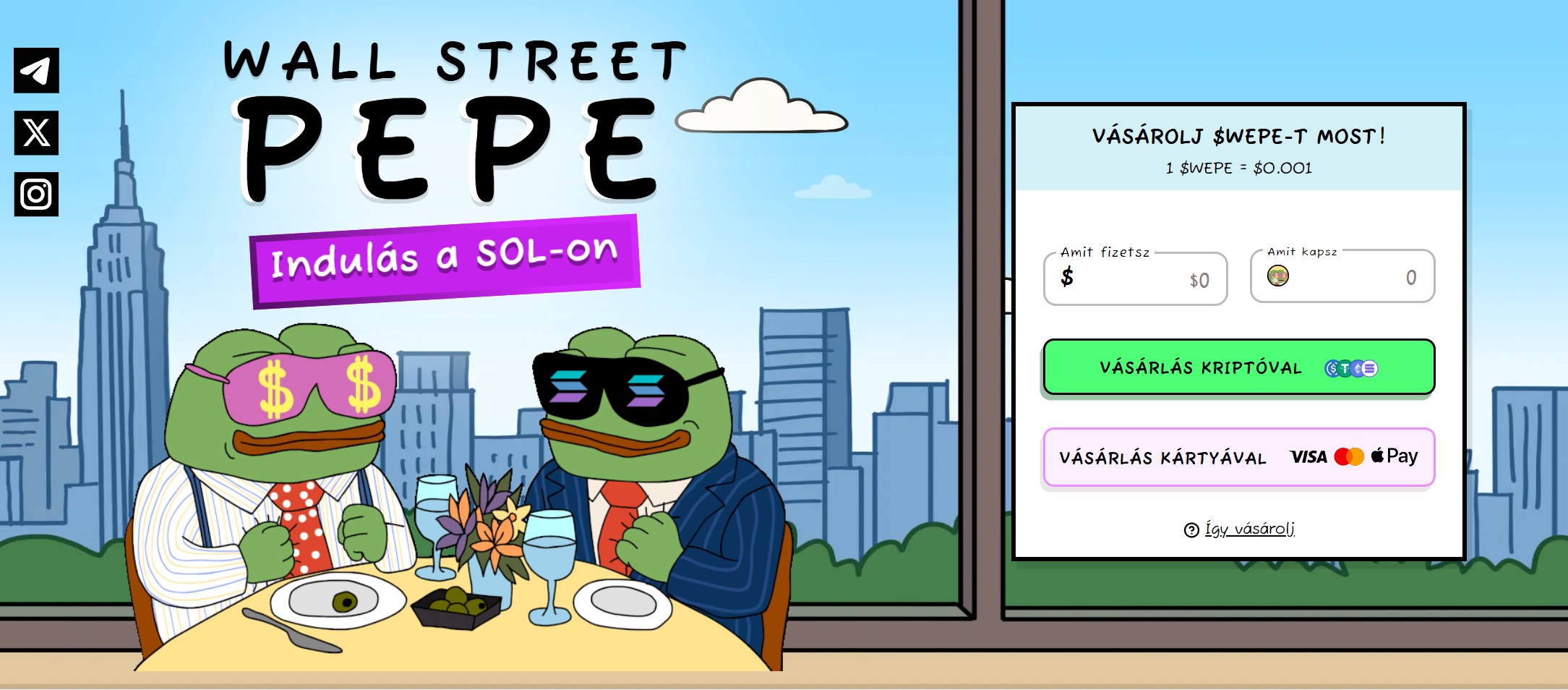 Wall Street Pepe SOL