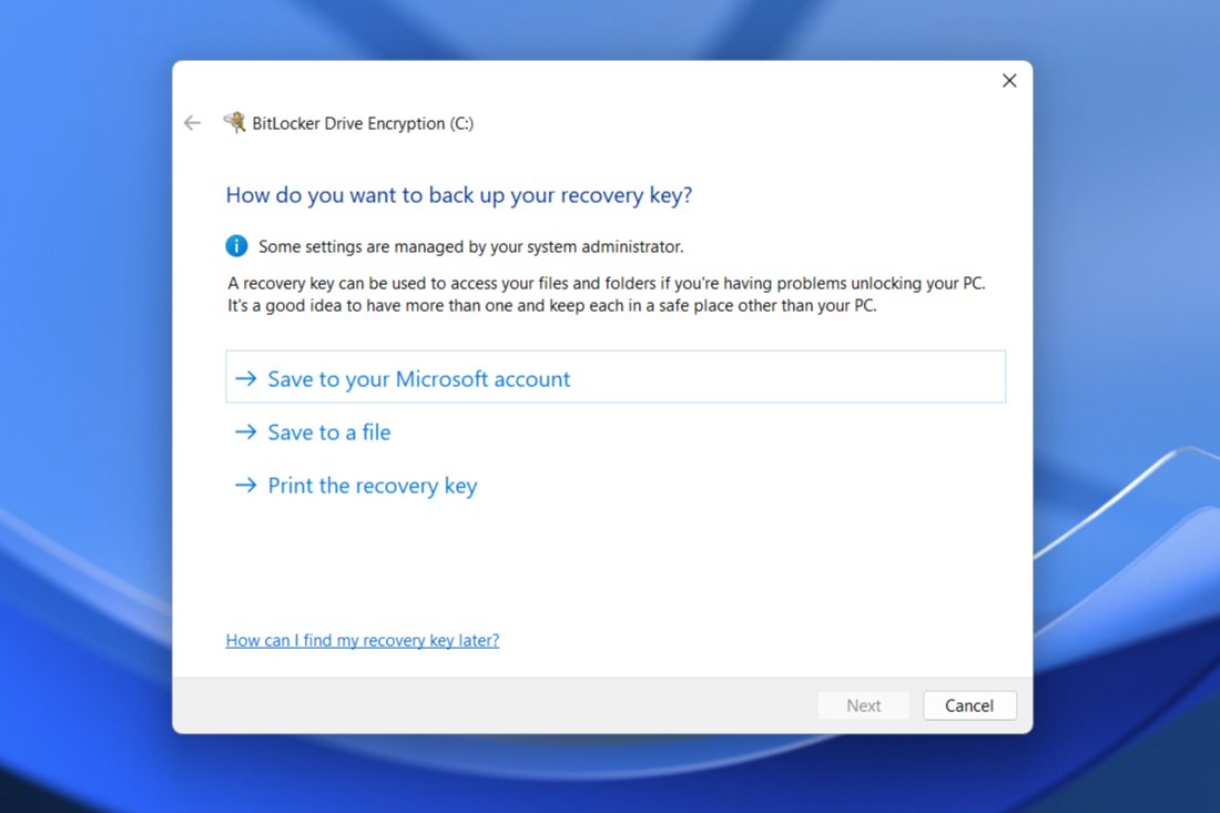 Windows titkosítás
