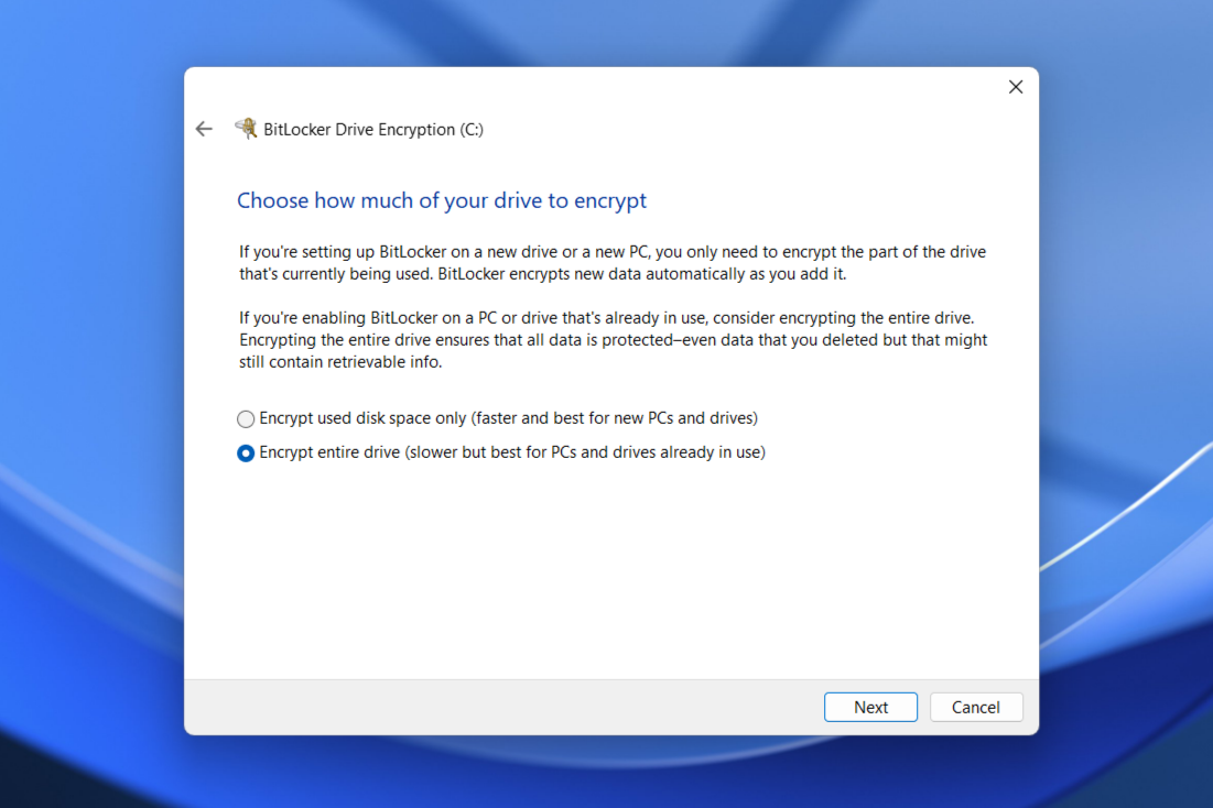 Windows titkosítás