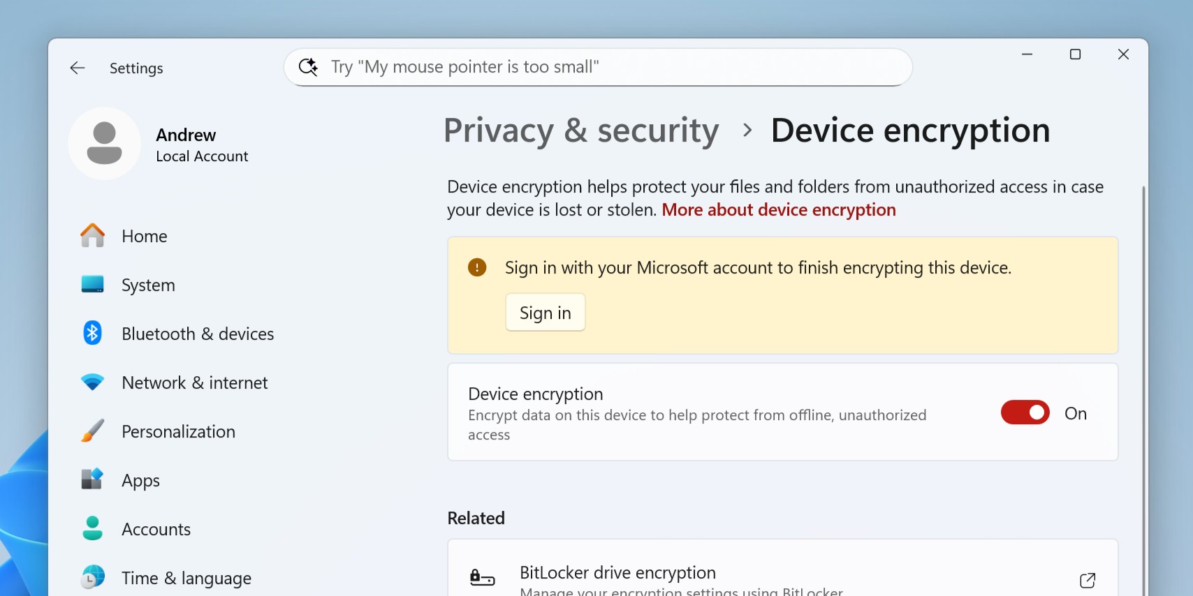 Windows titkosítás