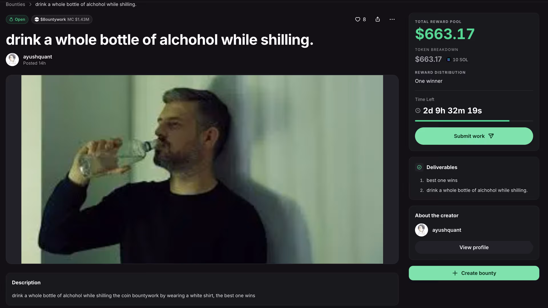 Bounty feladat példa