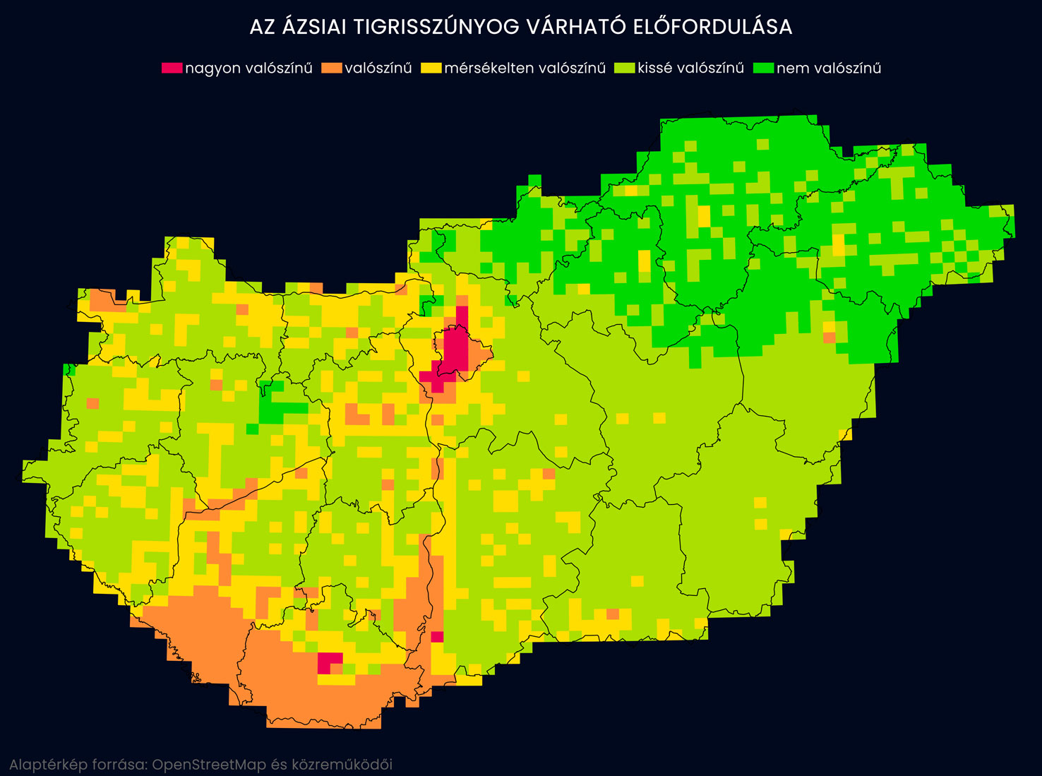 szunyog elofordulas terkep